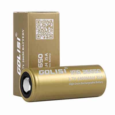 Golisi IMR 26650 4300mAh 35A Flat Top Li ion Rechargeable Battery