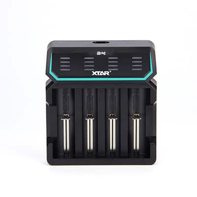 Xtar D4 4-slot Quick Charger with LED Screen